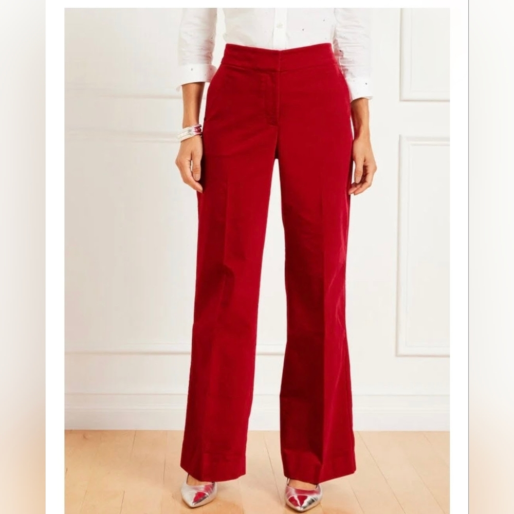NWT- Talbots Red Women's Trousers Size 8